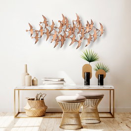 Wallity Martılar Accesorio de Pared de Metal Multicolor
